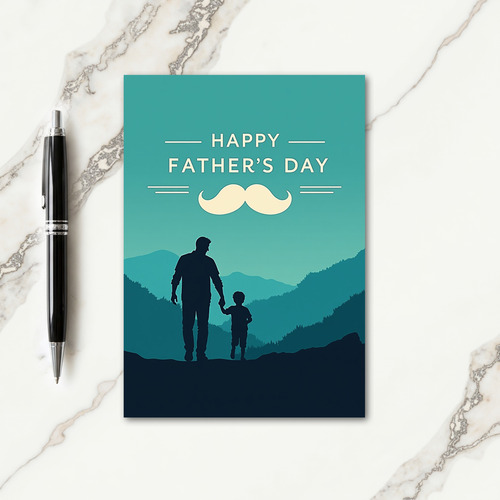 Guardian Silhouette Fathers Day Card