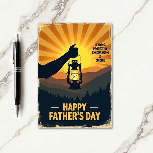 Guiding Light Fathers Day Card