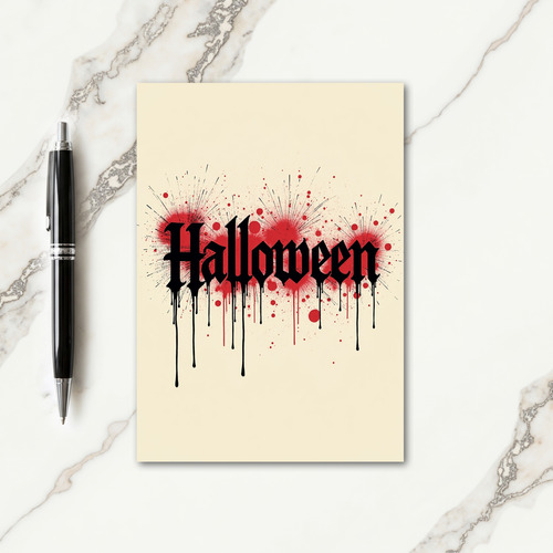 Halloween Drips Card