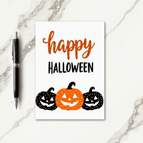 Halloween Gourds Trio Card