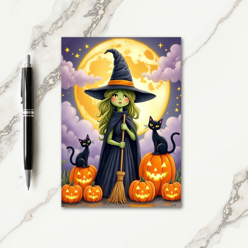Halloween Moonlit Magic Card