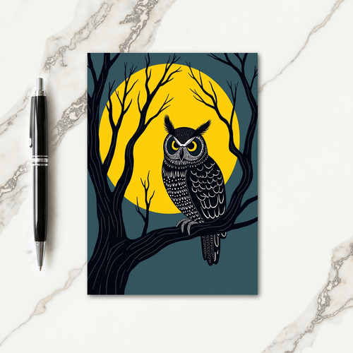 Halloween Owls Gaze Card