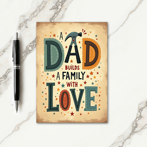 Hammer Dad Sweet Fathers Day Card