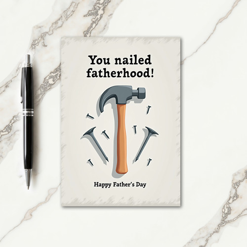 Hammer Fathers Day Icon Card
