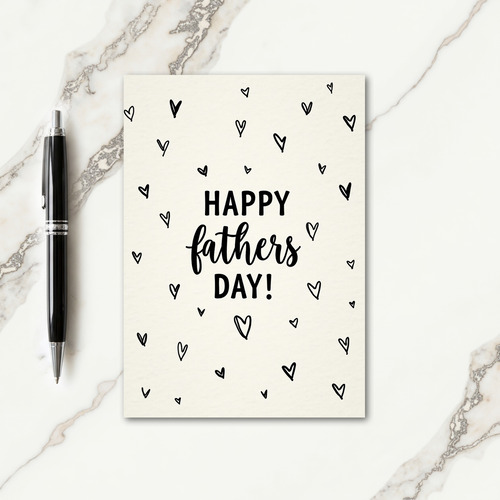 Hand Drawn Fathers Day Love Card
