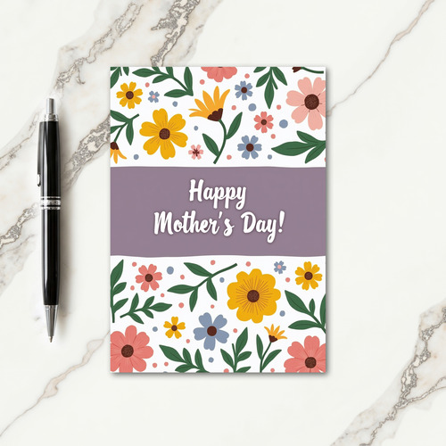 Hand Drawn Floral Day Card