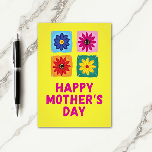Hand Drawn Floral Mom Card