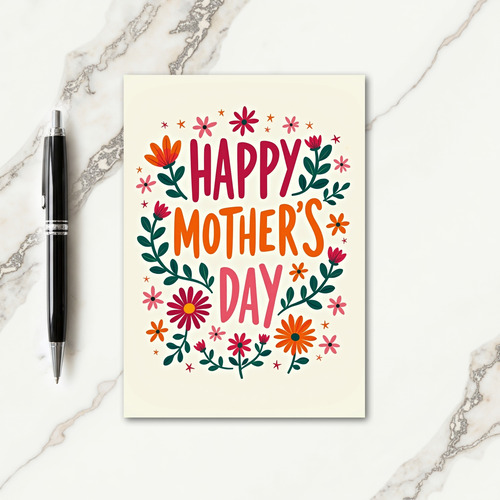 Hand Drawn Mothers Day Card