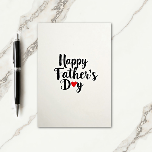 Hand Lettered Fathers Day Card