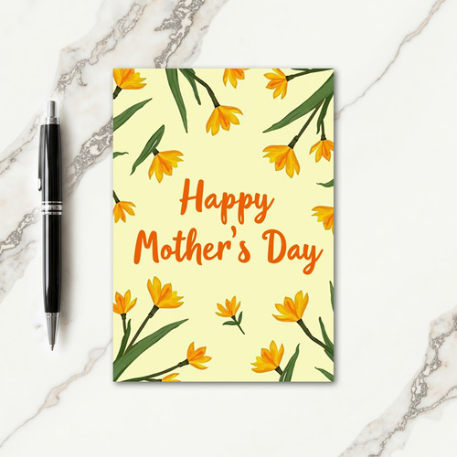 Hand Painted Mothers Day Card