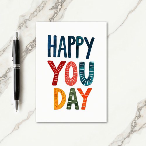 Hand Painted Your Day Card