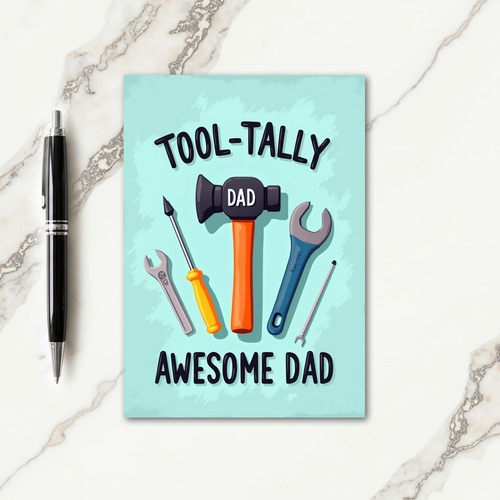 Hand Tools Awesome Dad Card