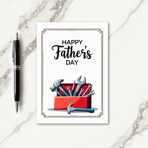Hand Tools Fathers Day Card
