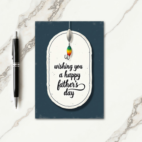 Handcrafted Fathers Day Plaque Card