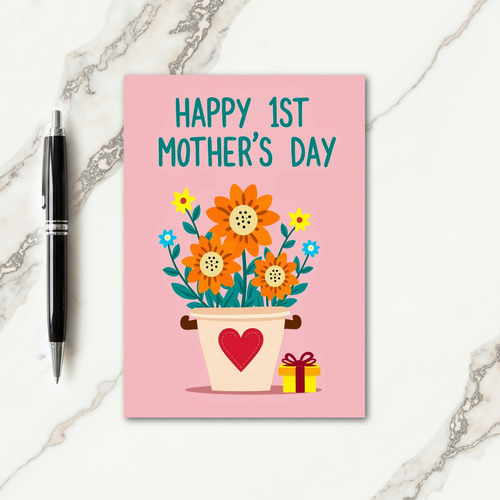 Handcrafted First Mothers Day Card