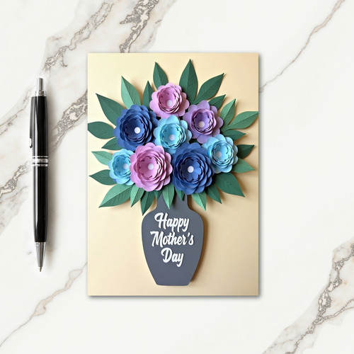 Handcrafted Floral Card