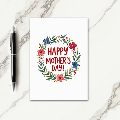 Handcrafted Floral Love Card