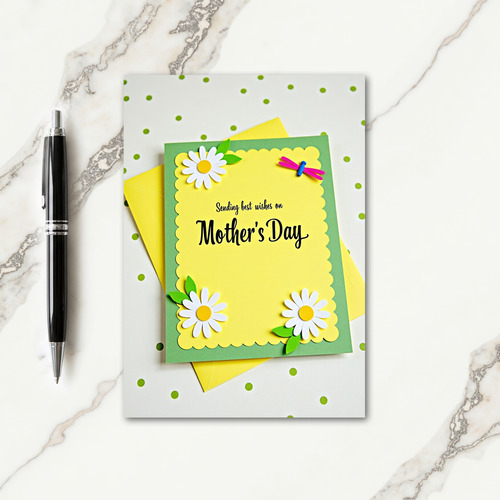 Handcrafted Floral Wishes Card