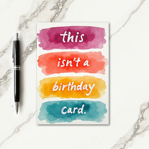 Handcrafted Swatch Birthday Card