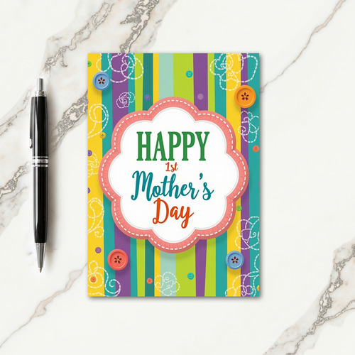 Handmade First Mothers Day Card