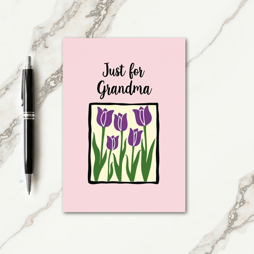 Handmade Mothers Day Tulip Card