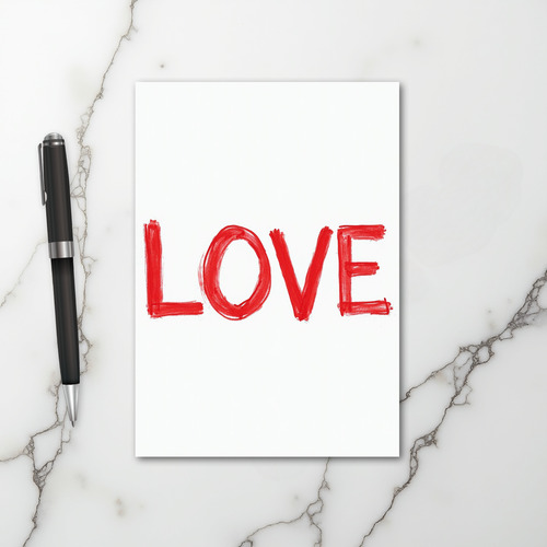 Handwritten Love Card