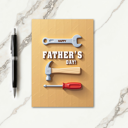 Handyman Fathers Day Wish Card