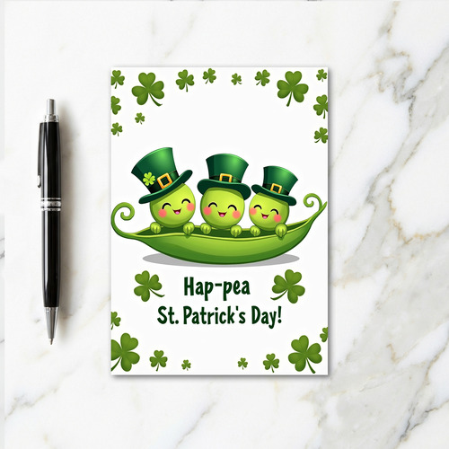 Hap Pea St Patricks Day Card