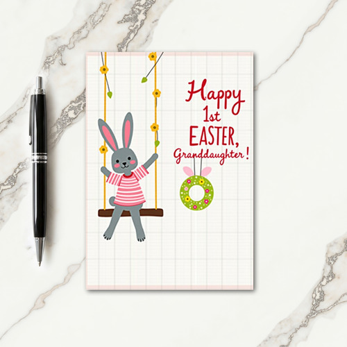 Happy 1St Easter Granddaughter Card