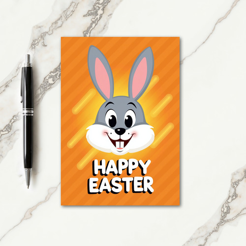 Happy Animated Bunny Easter Card