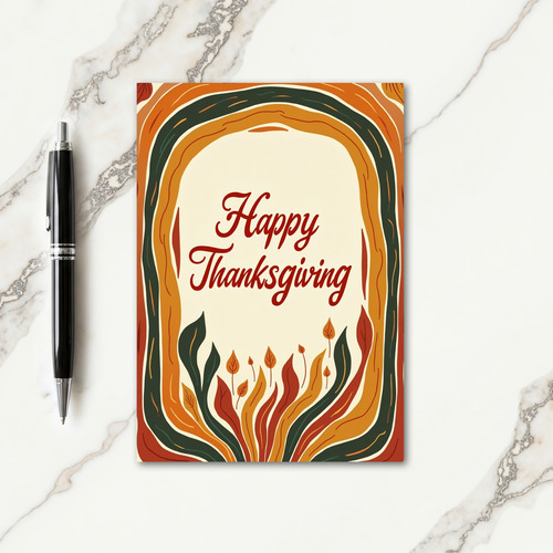 Happy Autumn Frame Card