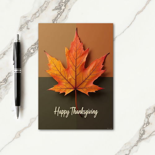Happy Autumnal Thanks Card