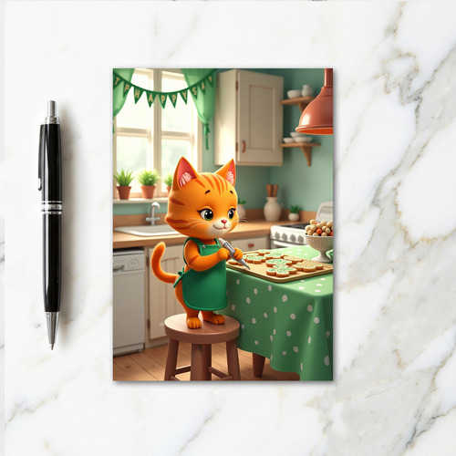 Happy Baking Cat Card