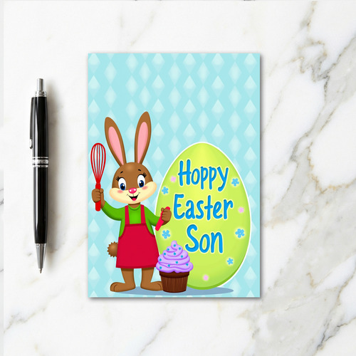 Happy Baking Rabbit Card