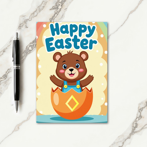 Happy Bear Hatching Day Card