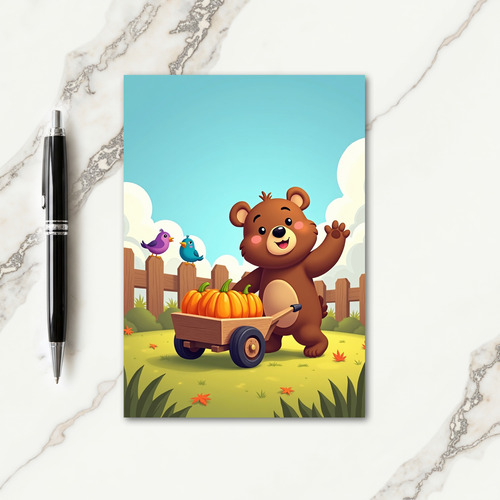 Happy Bears Harvest Card