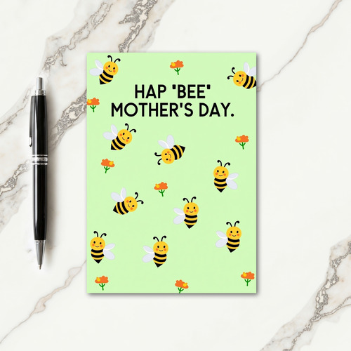 Happy Bee Mothers Day Wife Card