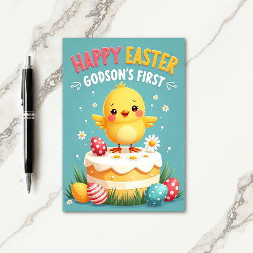 Happy Bird Cake Celebration Card