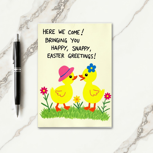 Happy Bird Friends Greeting Card
