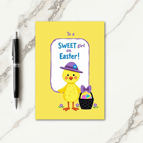 Happy Bird Pattern Easter Card
