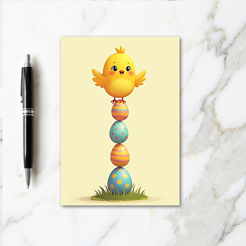 Happy Bird Tower Art Card