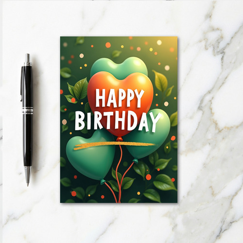 Happy Birthday Balloons Card