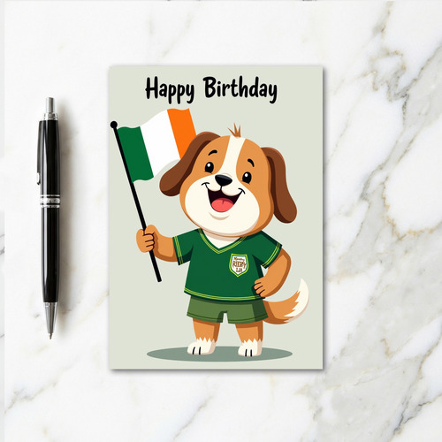 Happy Birthday Dog Sports Card