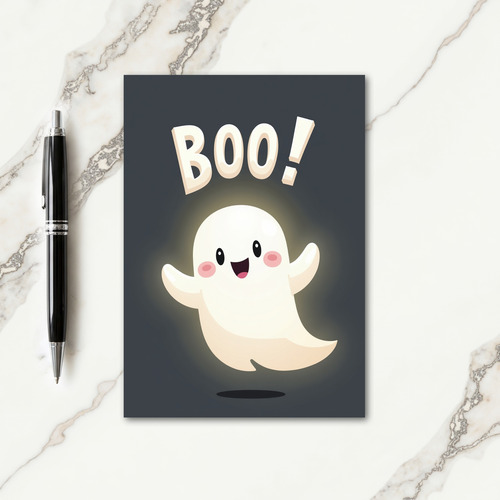 Happy Boo Greeting Card