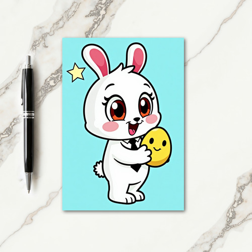 Happy Bunny And Friend Card