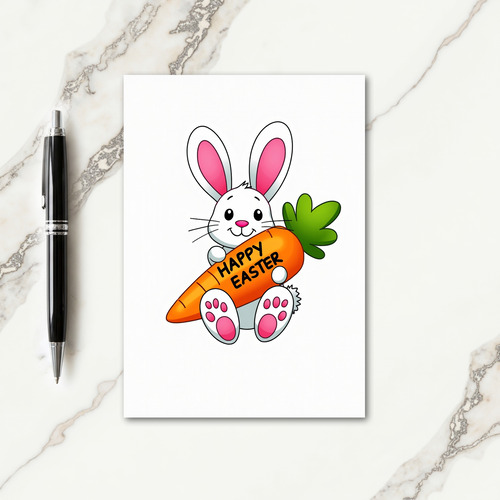 Happy Bunny Carrot Celebration Card