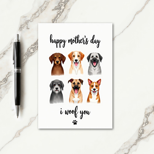 Happy Canine Family Day Card