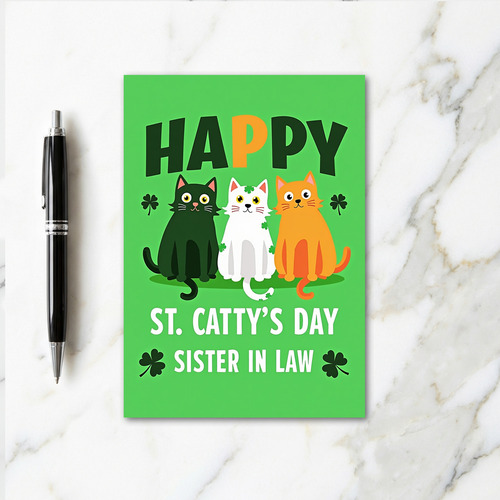Happy Cats Sister In Law Card