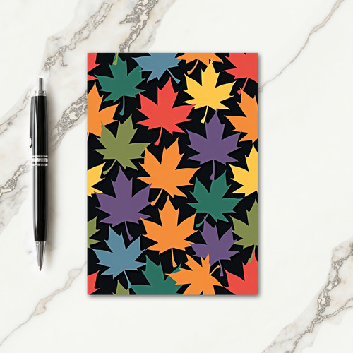 Happy Colorful Leaves Card