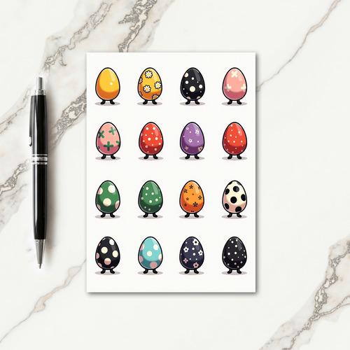 Happy Colorful Shapes Card